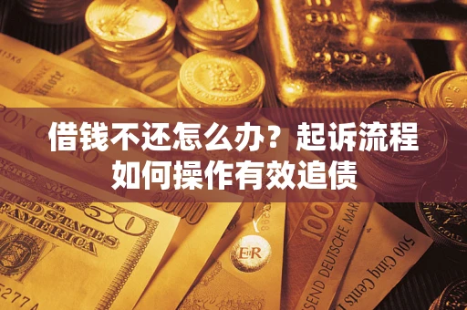 北京借钱不还怎么办？起诉流程如何操作有效追债